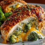 Broccoli Cheddar Stuffed Chicken
