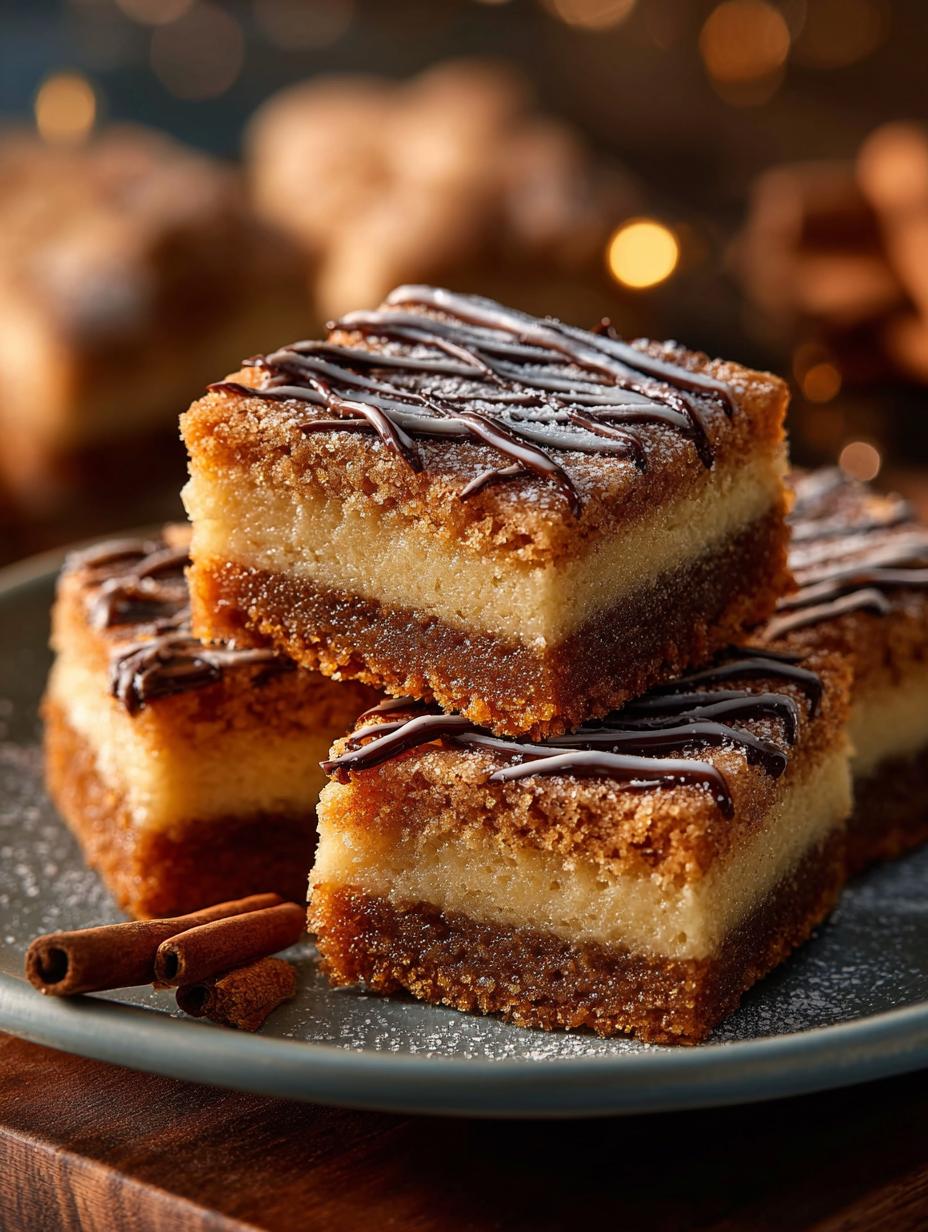 Frosted Brown Butter Snickerdoodle Blondie Bars Recipe - Brown Butter Snickerdoodle Blondie - additional detail