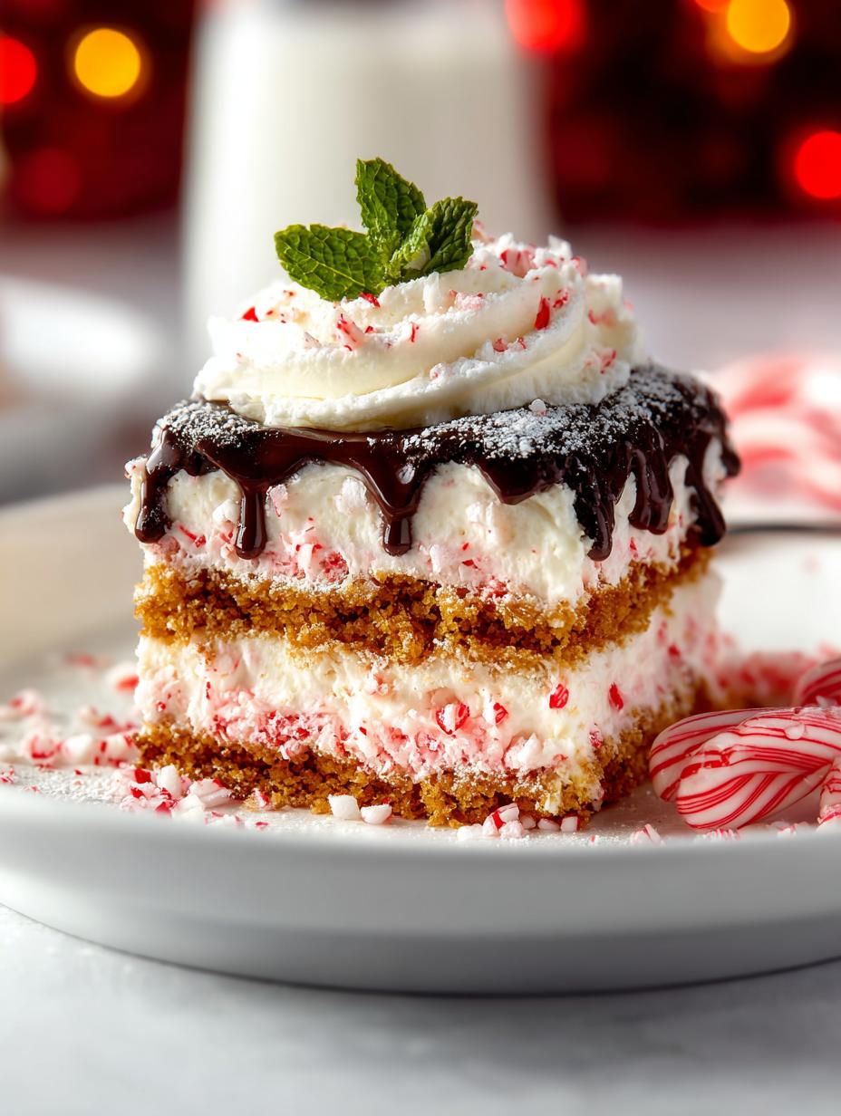 Delicious Candy Cane Icebox Cake for the Holidays - Candy Cane Icebox Cake - additional detail