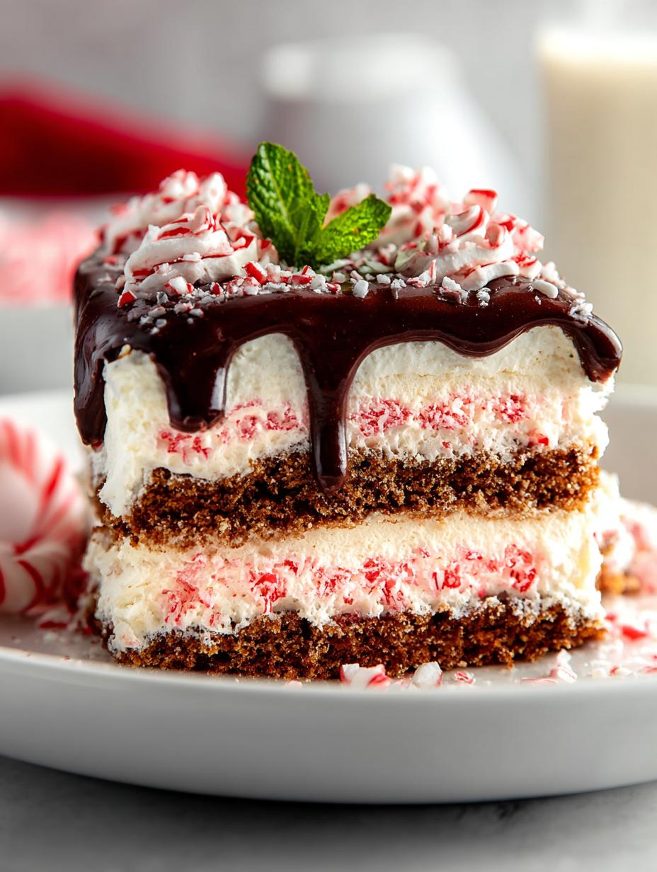 Candy Cane Icebox Cake
