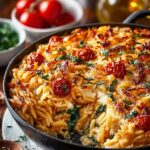 Cheesy Baked Orzo with