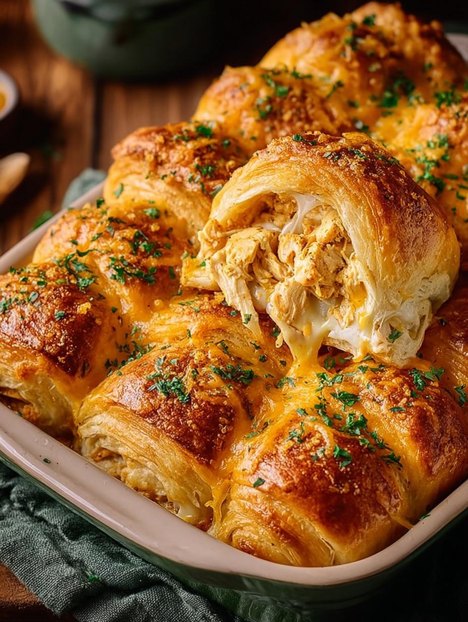 Cheesy Chicken Crescent Rolls: 6 Irresistible Variations - Cheesy Chicken Crescent Rolls - additional detail