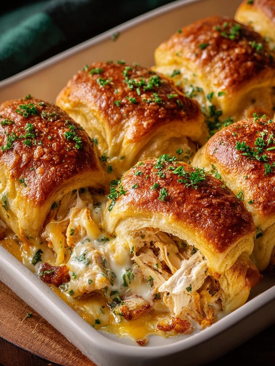 Cheesy Chicken Crescent Rolls