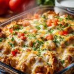 Cheesy Chicken Fajita Casserole