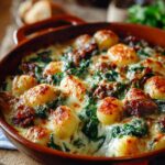 Cheesy Gnocchi Florentine