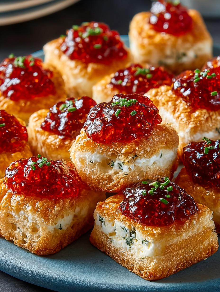 Delicious Cheesy Pepper Jelly Bites You Must Try - Cheesy Pepper Jelly Bites - additional detail