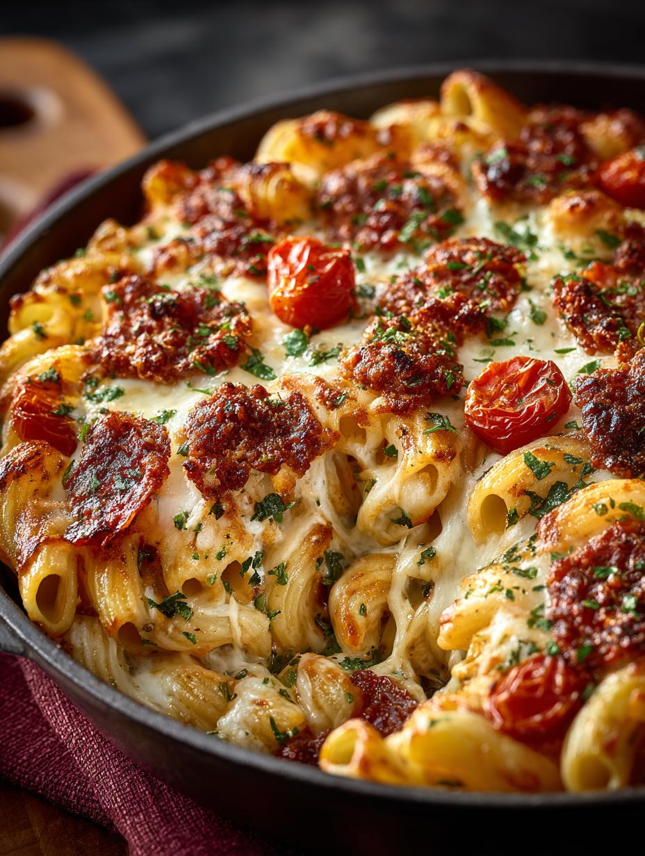 Cheesy Pizza Pasta Bake: 7 Reasons to Love This Dish - Cheesy Pizza Pasta Bake - additional detail