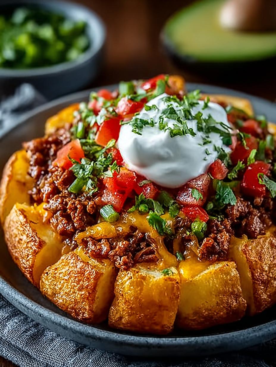 Cheesy Potato Taco Bowls