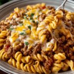 Cheesy Sloppy Cheeseburger Pasta