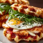 Chicken Parm Waffle Sandwiches