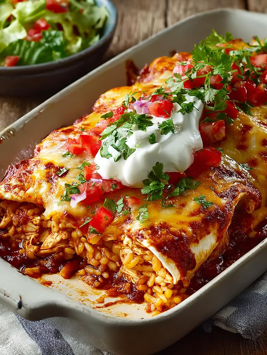 Delicious Chicken Rice Enchiladas for Family Dinners - Chicken Rice Enchiladas - additional detail