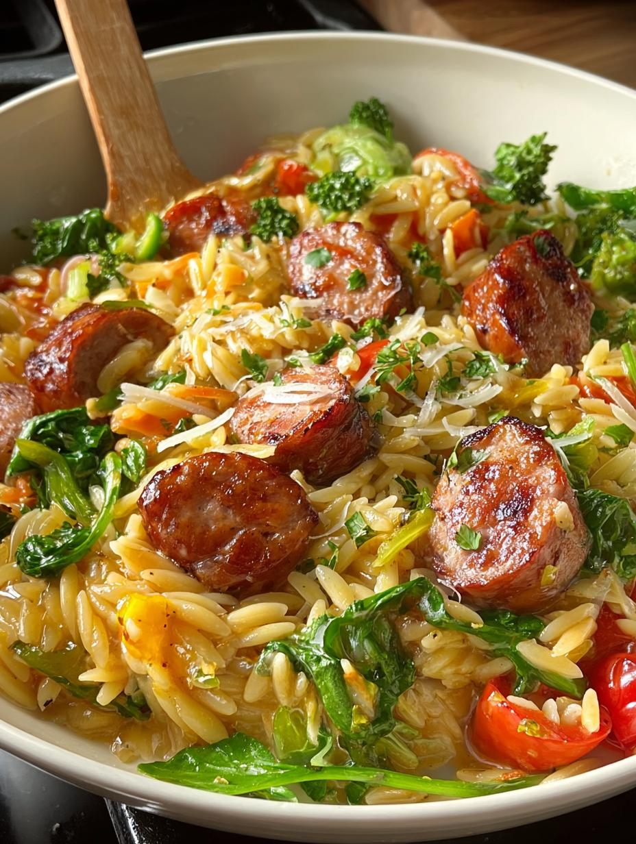 Chicken Sausage Orzo