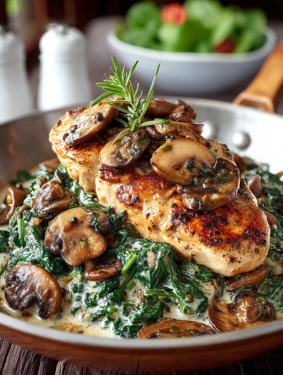 Chicken Spinach Mushroom