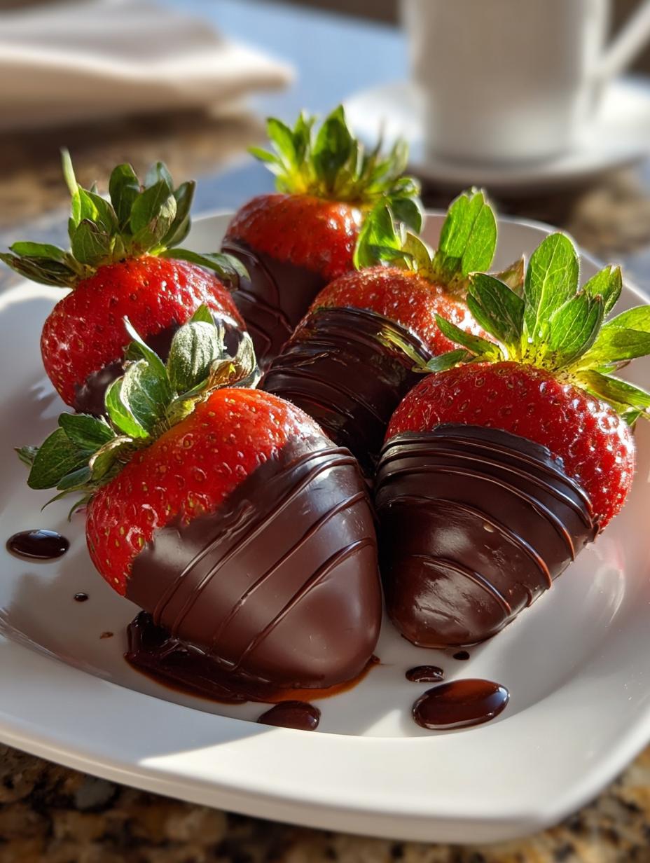 15-Minute Decadent Chocolate Covered Strawberries Recipe - Chocolate Covered Strawberries - additional detail
