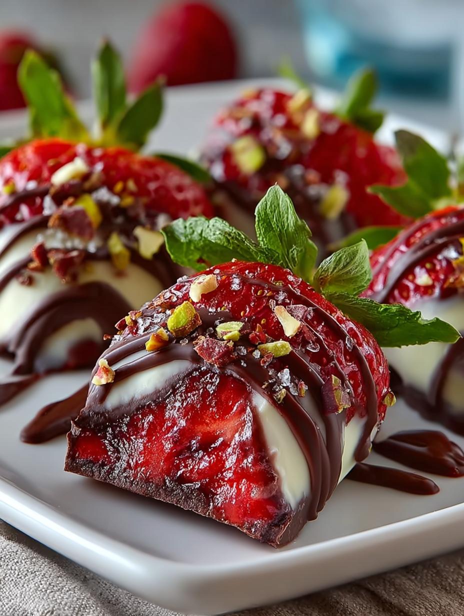 Chocolate Dipped Strawberry Ice Delight - Chocolate Dipped Strawberry Ice - main visual representation