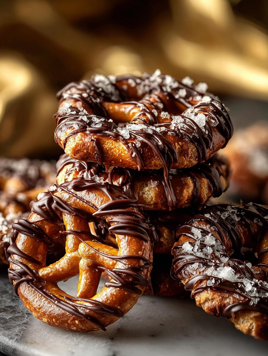 Chocolate Espresso Pretzels
