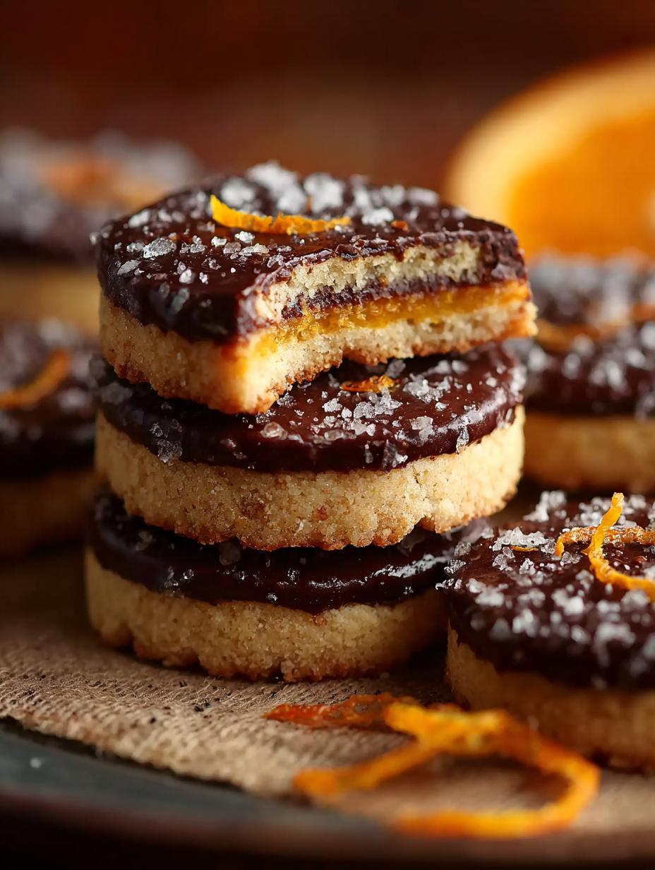 Delicious Chocolate Orange Shortbread Cookies Recipe - Chocolate Orange Shortbread Cookies - additional detail