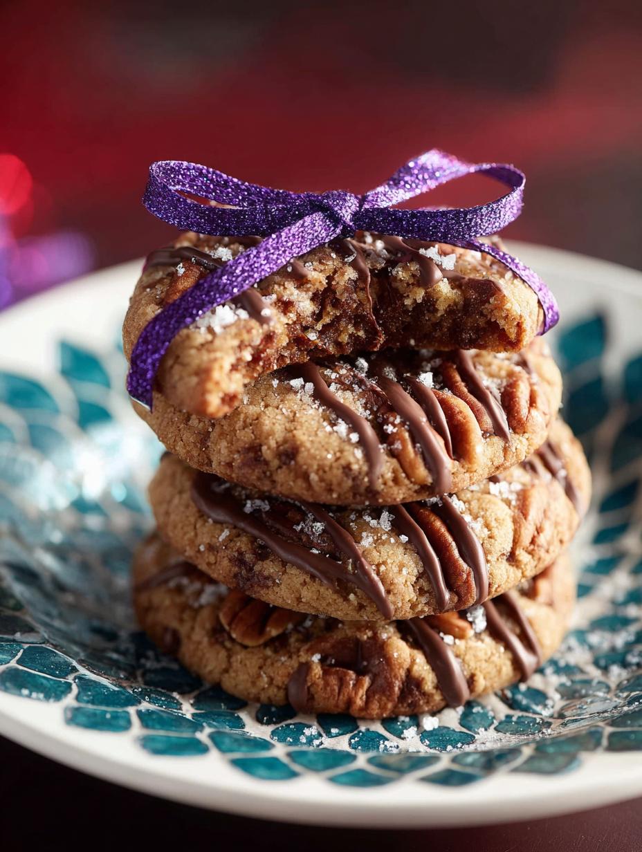 Chocolate Pecan Cookies with