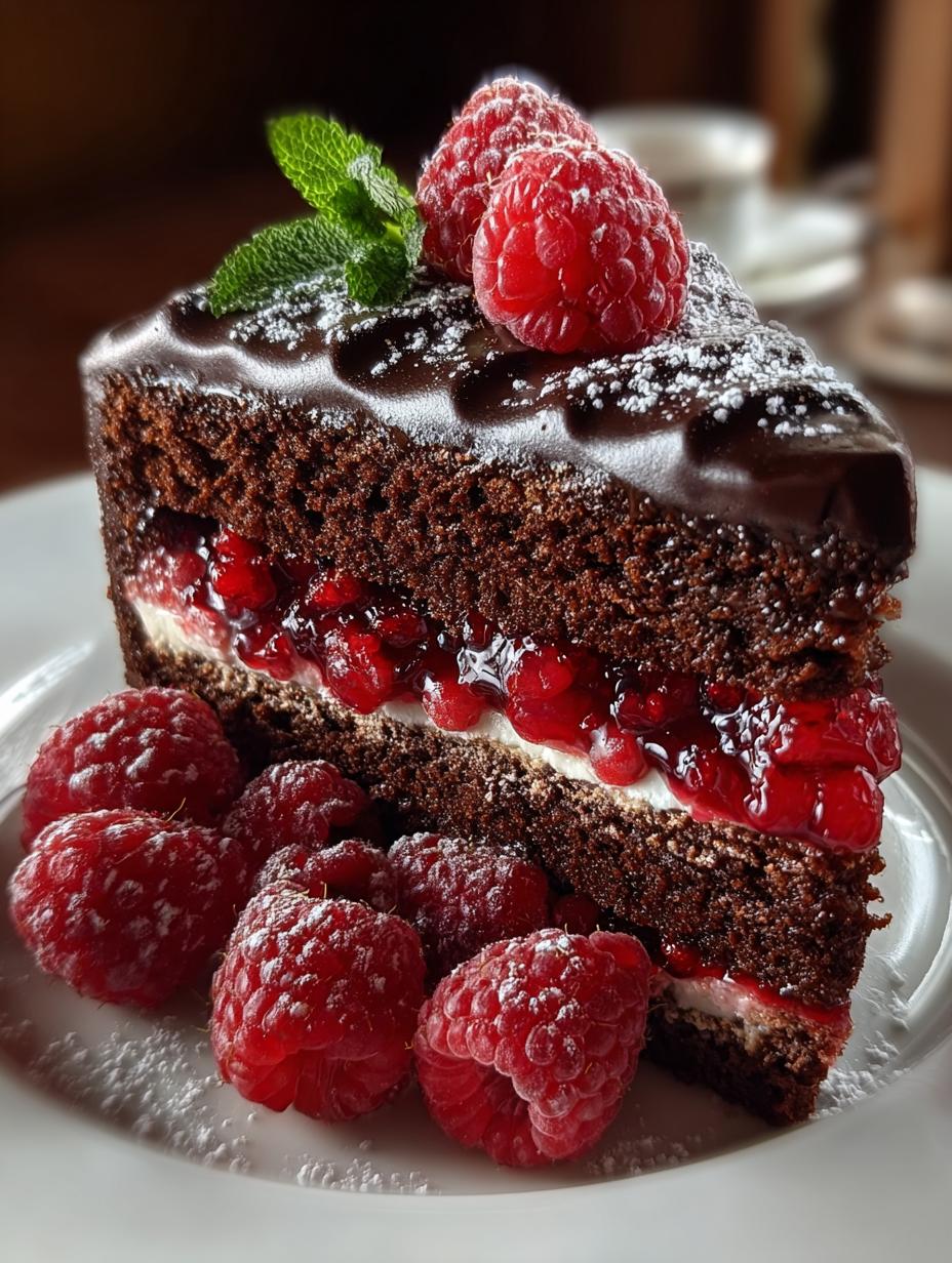 Chocolate Raspberry Cake From Scratch That Delights - Chocolate Raspberry Cake From - main visual representation