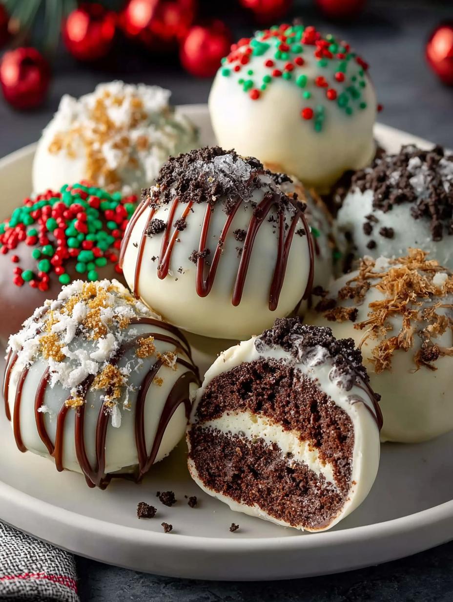 Delicious Christmas Oreo Balls for the Holidays - Christmas Oreo Balls - additional detail