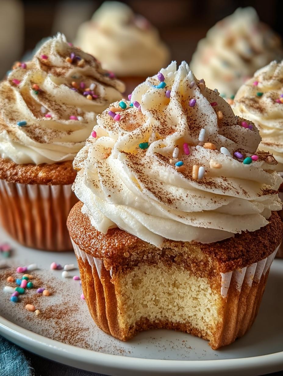 Cinnamon Cupcakes with Mascarpone: 12 Sweet Delights - Cinnamon Cupcakes with Mascarpone - main visual representation