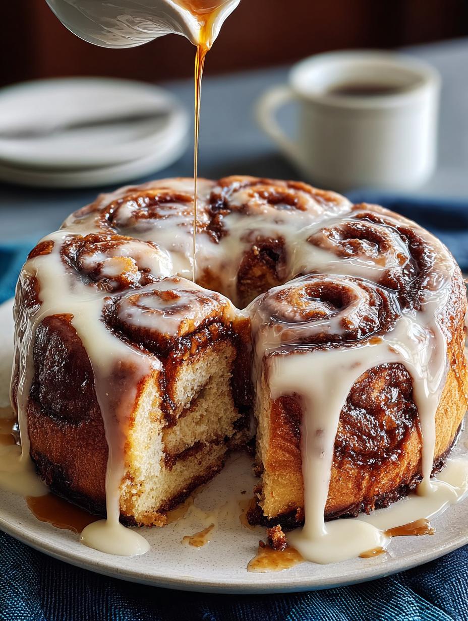 Cinnamon Roll Cake