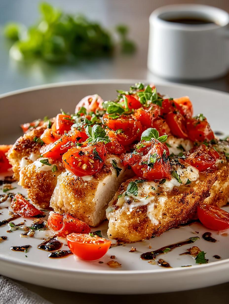 Clean Eating Bruschetta Chicken