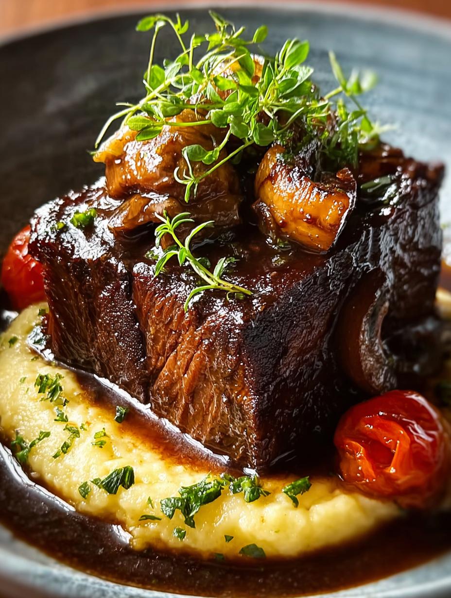 Coffee Braised Beef Short