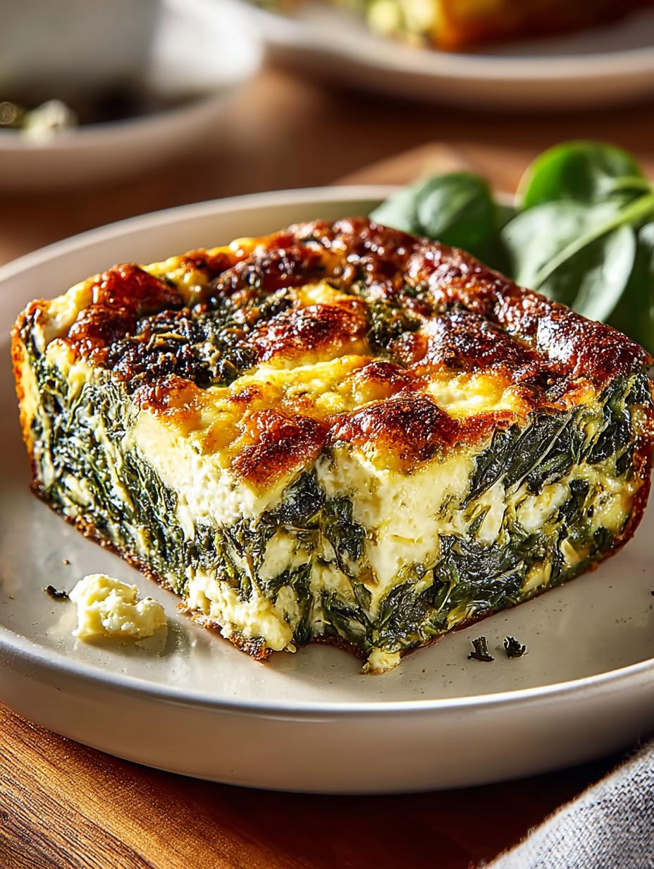Comfort Spinach Egg Casserole