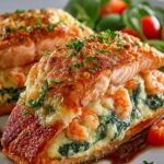 Crab Shrimp Stuffed Salmon