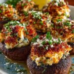 Crab Stuffed Mushrooms Appetizer