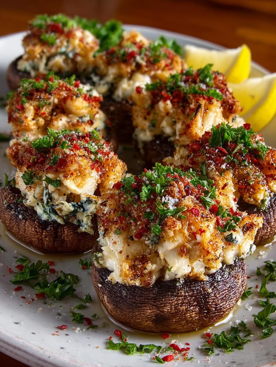 Crab Stuffed Mushrooms Appetizer That Dazzles Your Guests - Crab Stuffed Mushrooms Appetizer - additional detail