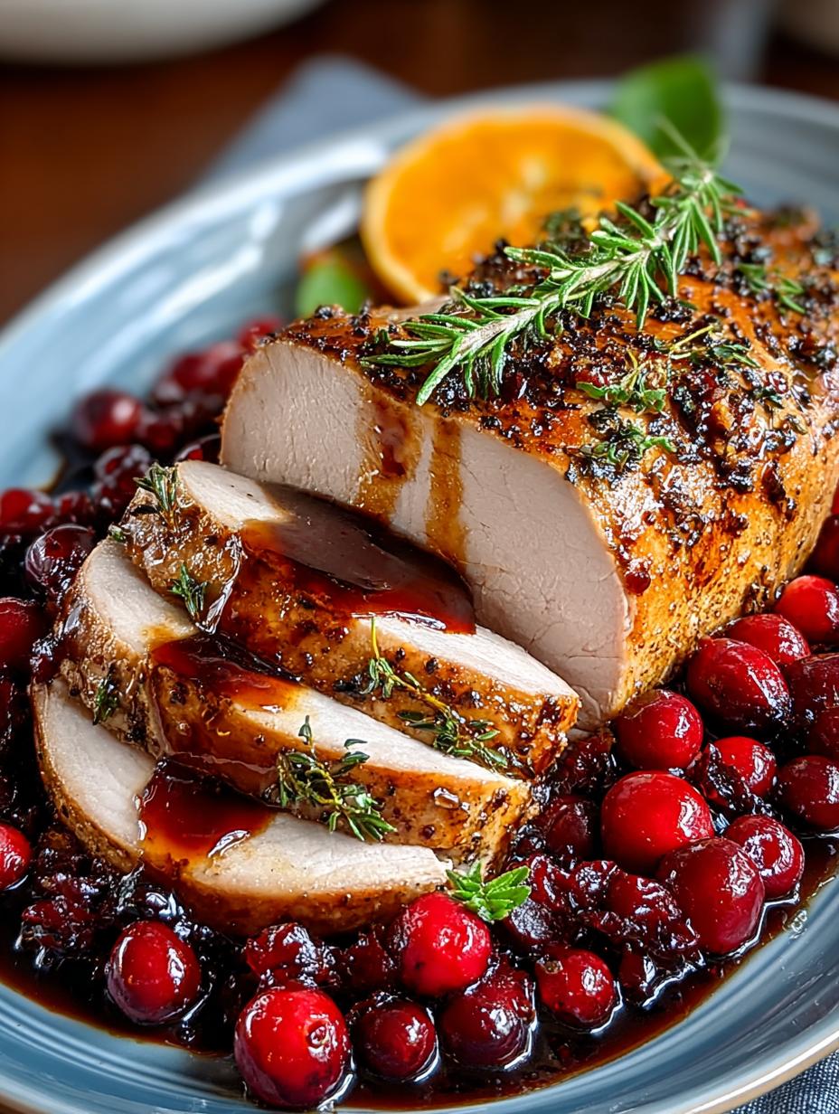 Cranberry Orange Pork Tenderloin