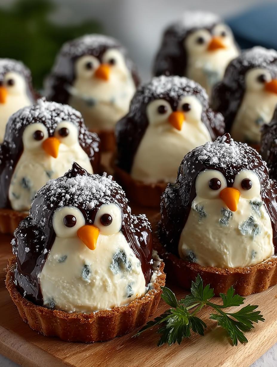Cream Cheese Penguins Snack: 24 Adorable Appetizers 5 Cream Cheese Penguins Snack: 24 Adorable Appetizers - Cream Cheese Penguins Snack - additional detail