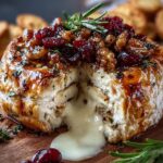 Creamy Baked Stuffed Brie