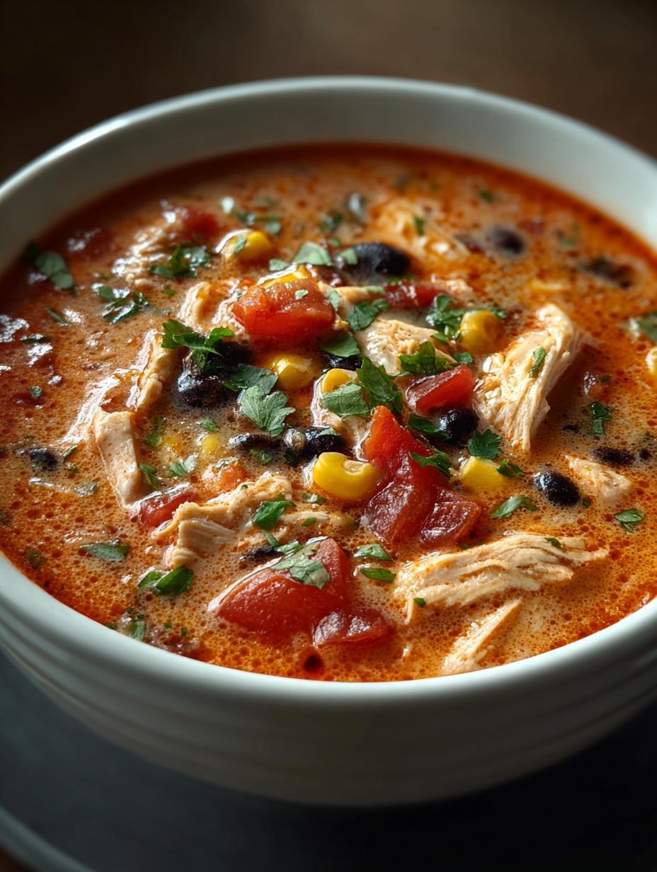 Creamy Chicken Tortilla Soup