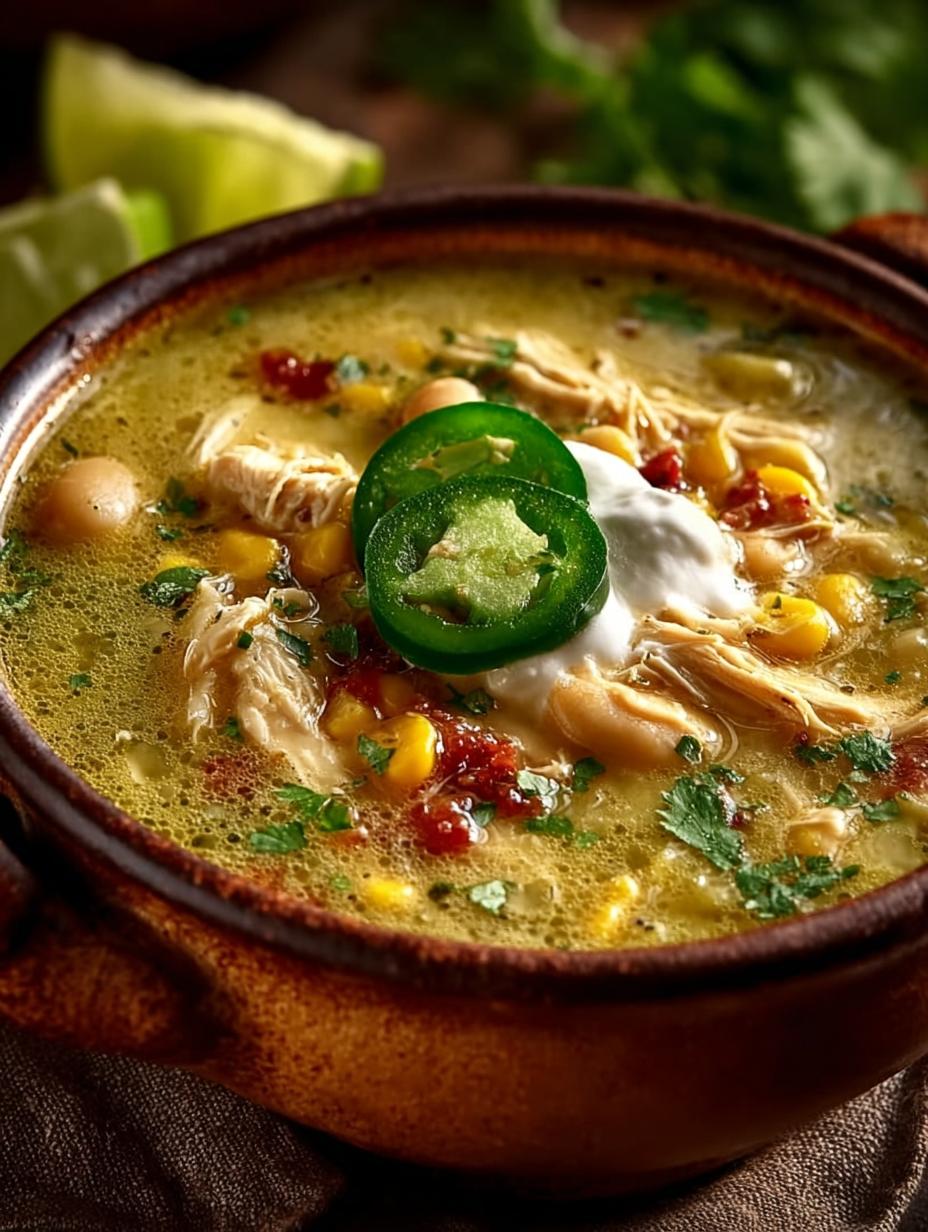 Delicious Creamy Green Chicken Chili for Cozy Nights - Creamy Green Chicken Chili - main visual representation