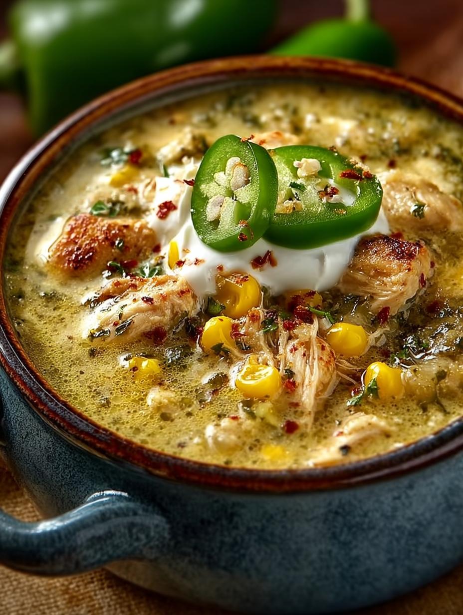 Delicious Creamy Green Chicken Chili for Cozy Nights - Creamy Green Chicken Chili - additional detail