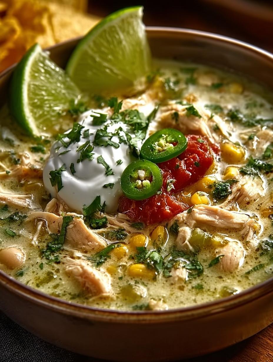 Creamy Green Chicken Chili