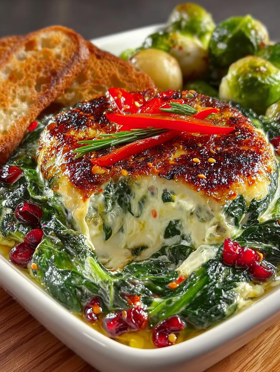 Creamy Holiday Hot Spinach