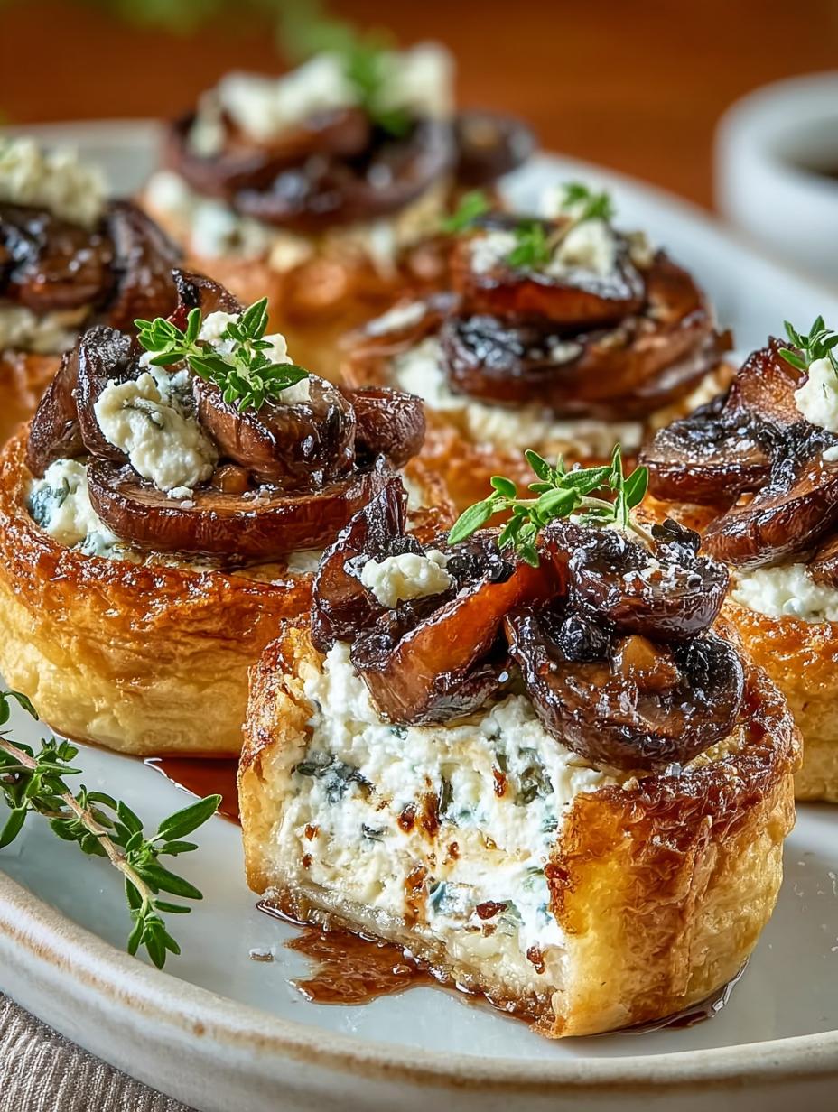 Creamy Mushroom Goat Cheese Tarts for Elegant Entertaining - Creamy Mushroom Goat Cheese - main visual representation