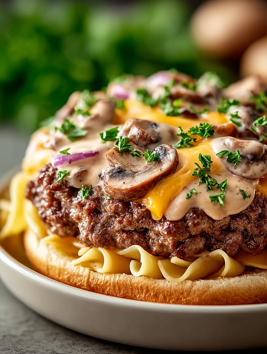 Creamy One Pot Hamburger Stroganoff: 30-Minute Comfort Meal - Creamy One Pot Hamburger - additional detail