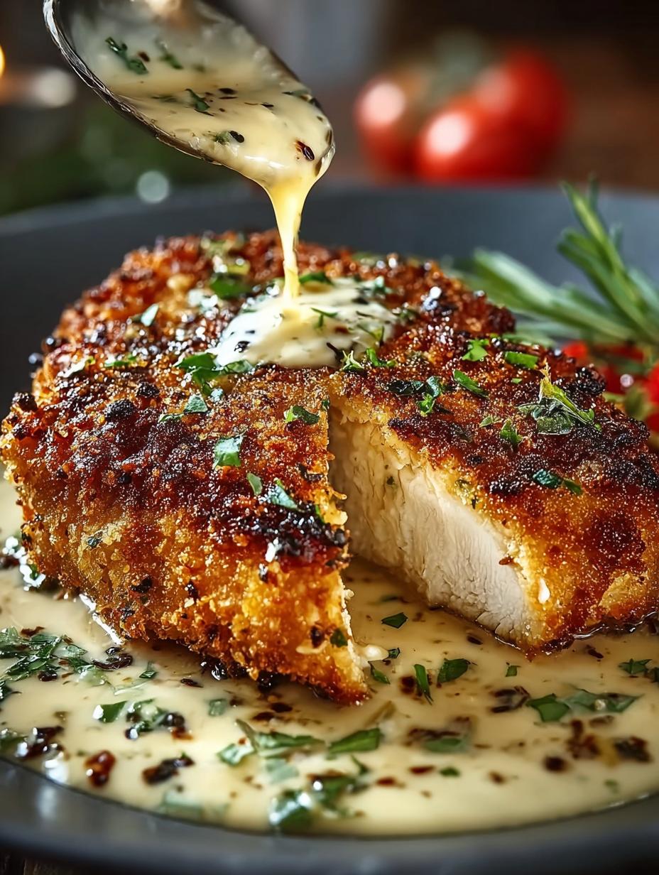 Creamy Parmesan Crusted Chicken: 5 Star Dinner Delight 4 Creamy Parmesan Crusted Chicken: 5 Star Dinner Delight - Creamy Parmesan Crusted Chicken - main visual representation