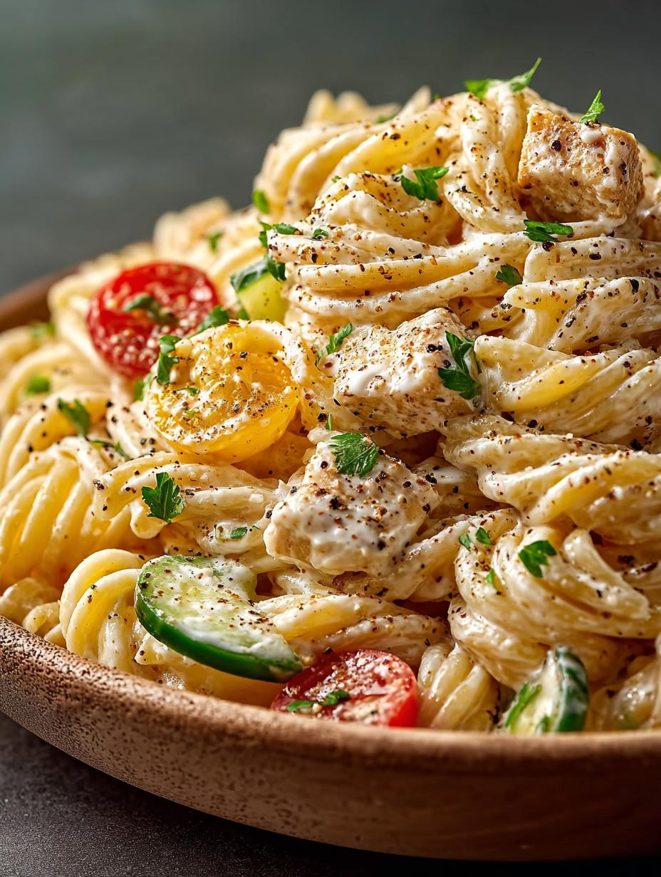 Creamy Ranch Protein Pasta