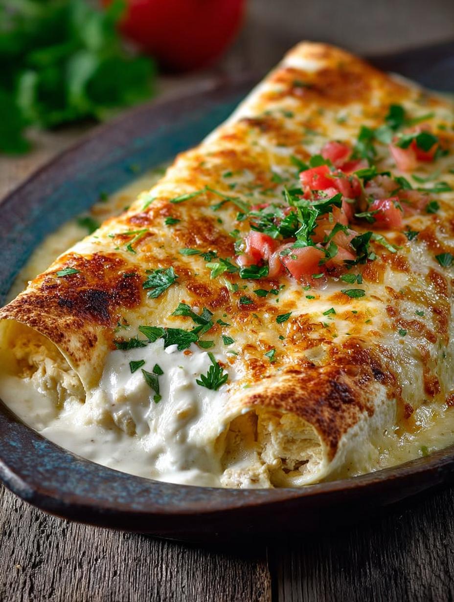 Delicious Creamy White Chicken Enchiladas Recipe - Creamy White Chicken Enchiladas - main visual representation