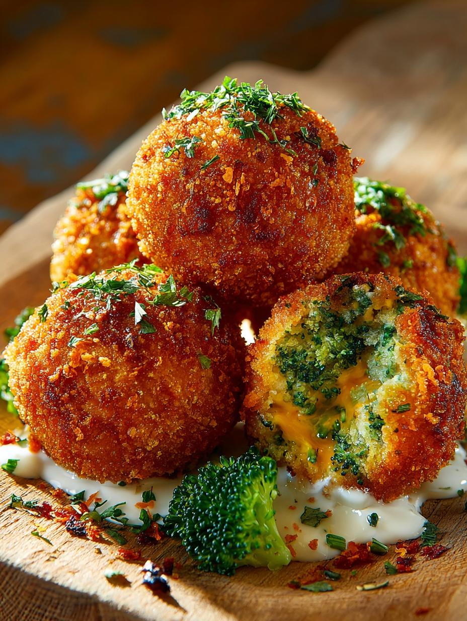 Crispy Broccoli Cheese Balls