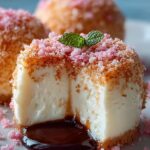 Crispy Cotton Candy Cheesecake