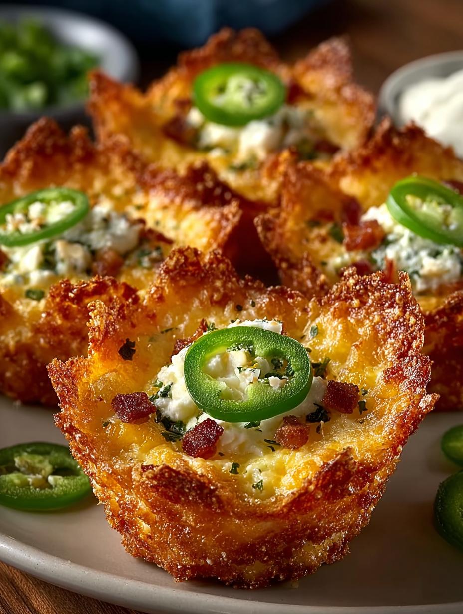 Crispy Jalapeno Popper Cups
