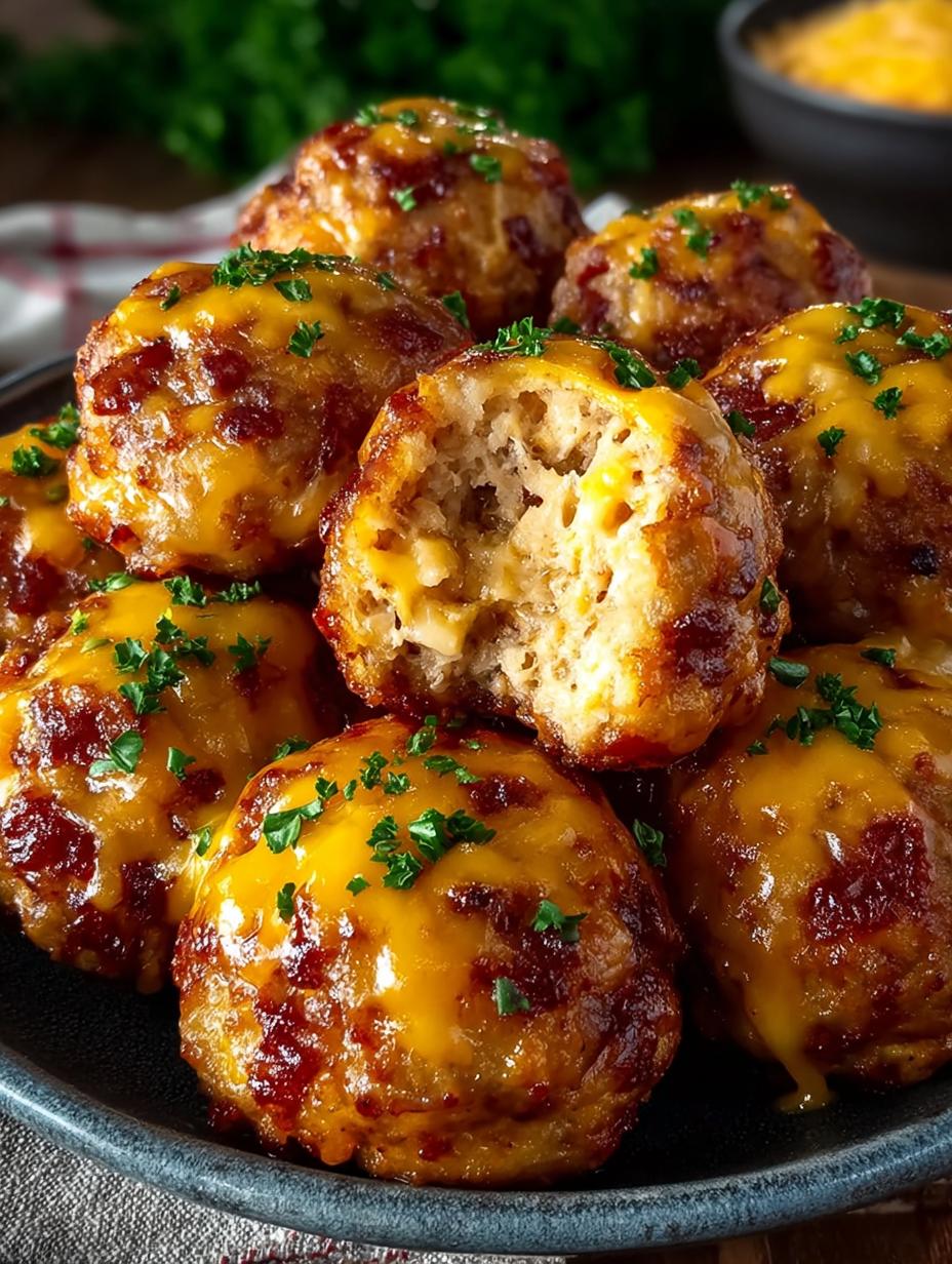 Crispy Sausage Balls Cheddar