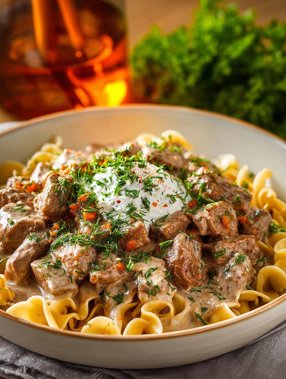 Delicious Crockpot Beef Stroganoff for Cozy Nights 4 Delicious Crockpot Beef Stroganoff for Cozy Nights - Crockpot Beef Stroganoff - main visual representation